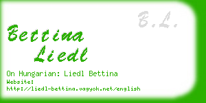 bettina liedl business card